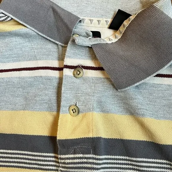 Greg Norman Collection Long Sleeve Polo Shirt Vintage Preppy 2000s Men's Large - Picture 4 of 7